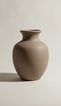 Smoked Almond Ceramic Vase